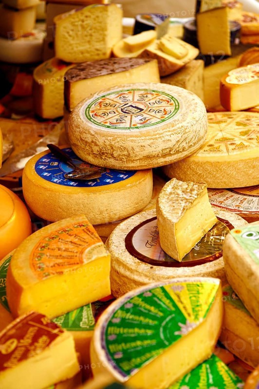 Cheese at a market