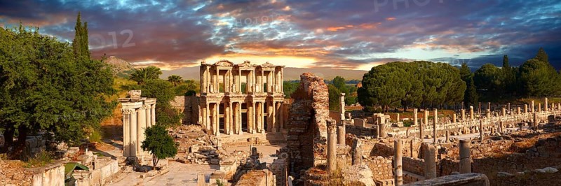 The Library of Celsus and the Agora