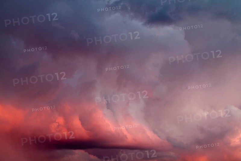 Red clouds