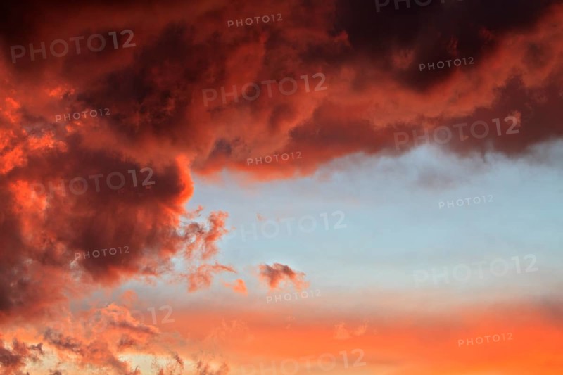 Red clouds