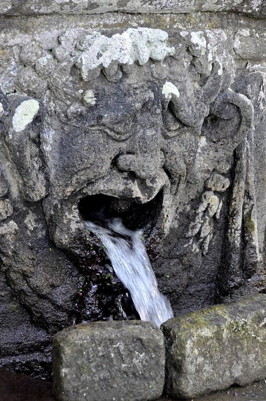 Gargoyle on a stone table