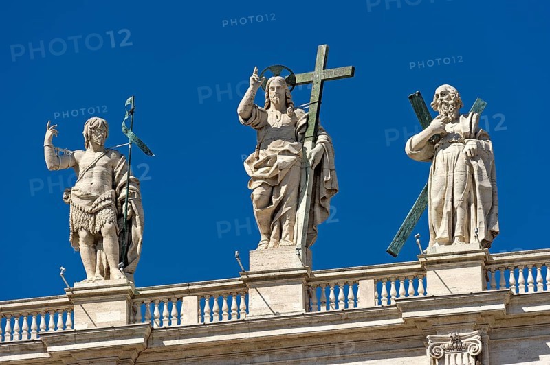 Monumental statues of John the Baptist