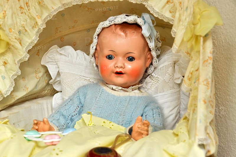 Old doll from the Schildkroet factory in the shop Buedinger Puppenhaus