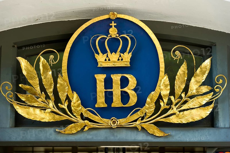 Cast iron logo from Hofbraeuhaus Munich