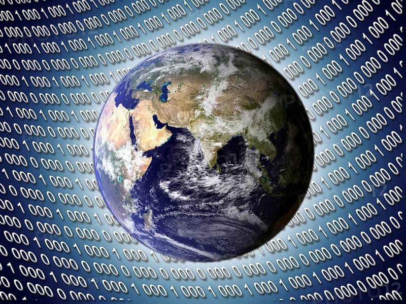 Globe on a matrix