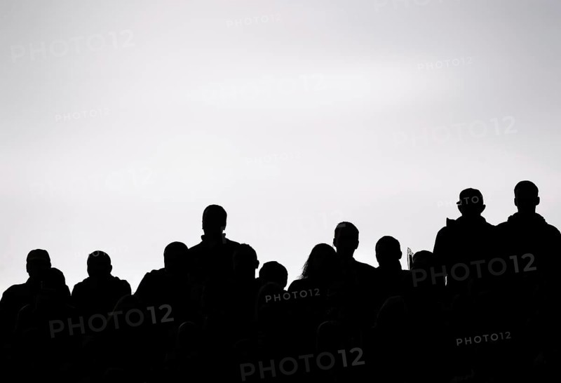 Spectators at a football match