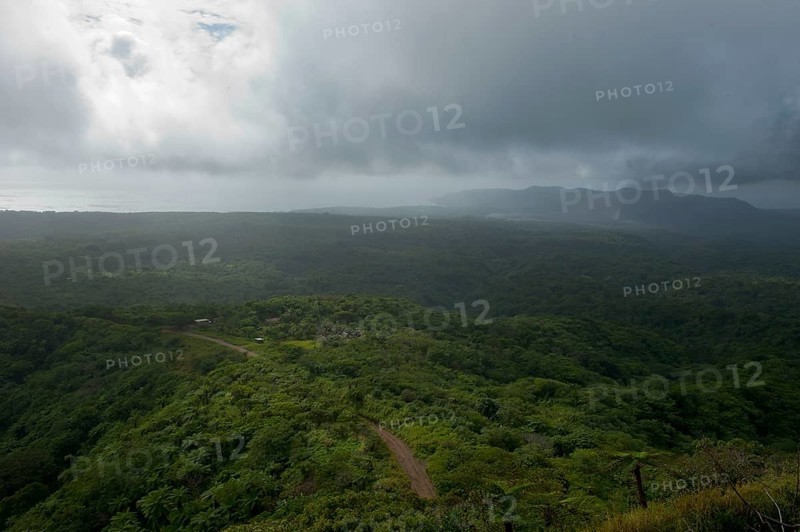 Landscape below Mount Yasur volcano