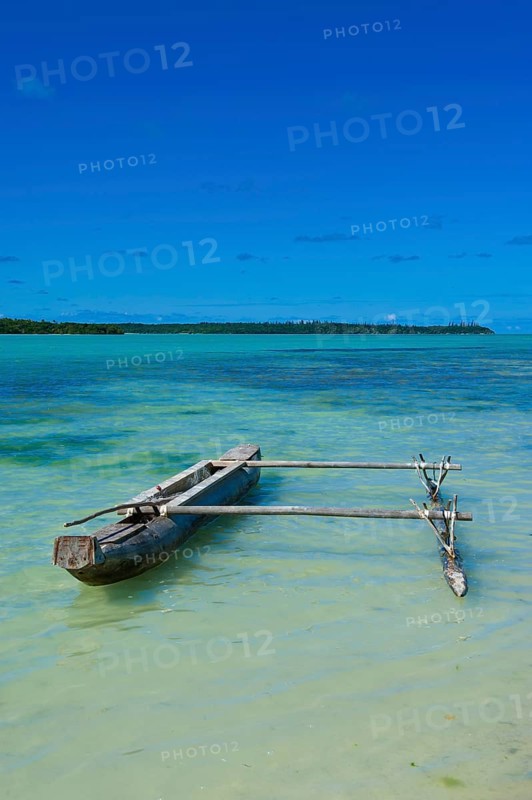 Outrigger in the turquoise waters