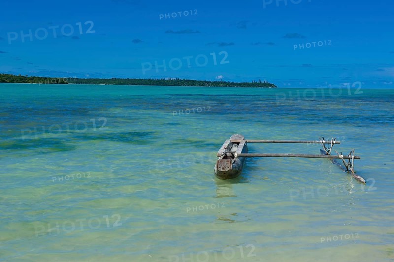 Outrigger in the turquoise waters