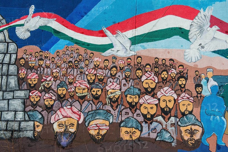 Wall painting from the Iraqi-Iranian war