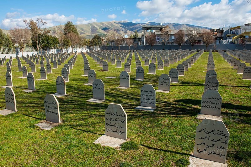 Graves on Halabja cemetery