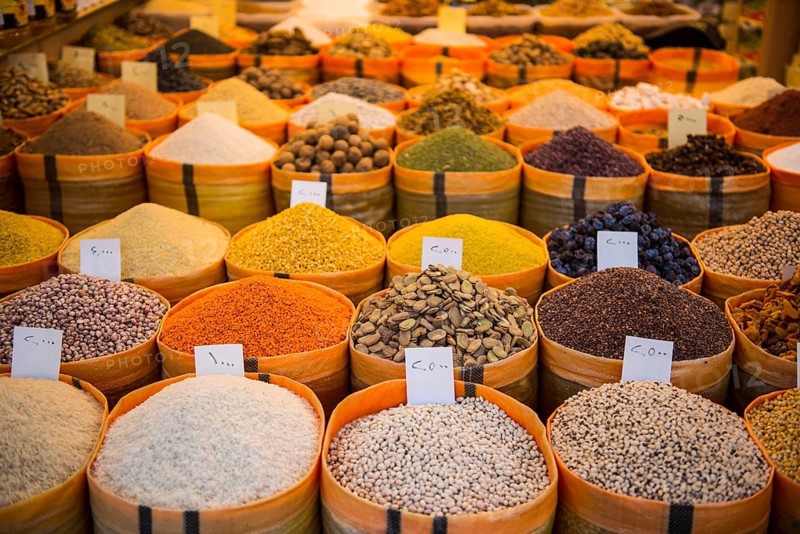 Spices for sale in the Bazaar of Sulaymaniyah