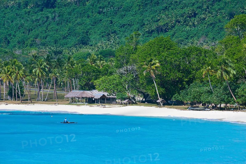 White sandy beach
