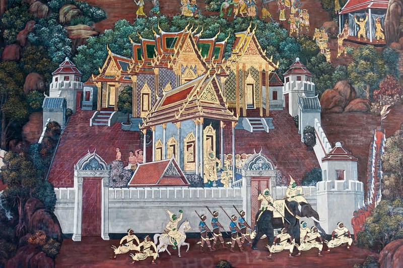 Ramakian wall painting