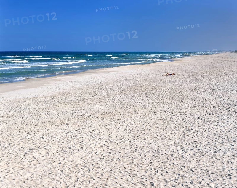 Isolated sandy beach