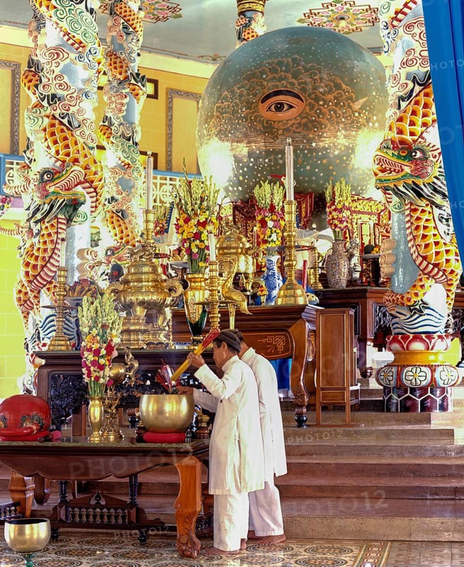 The Divine Eye in the Cao Dai Temple