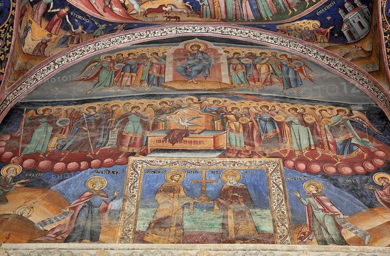 Wall paintings in Horezu Monastery