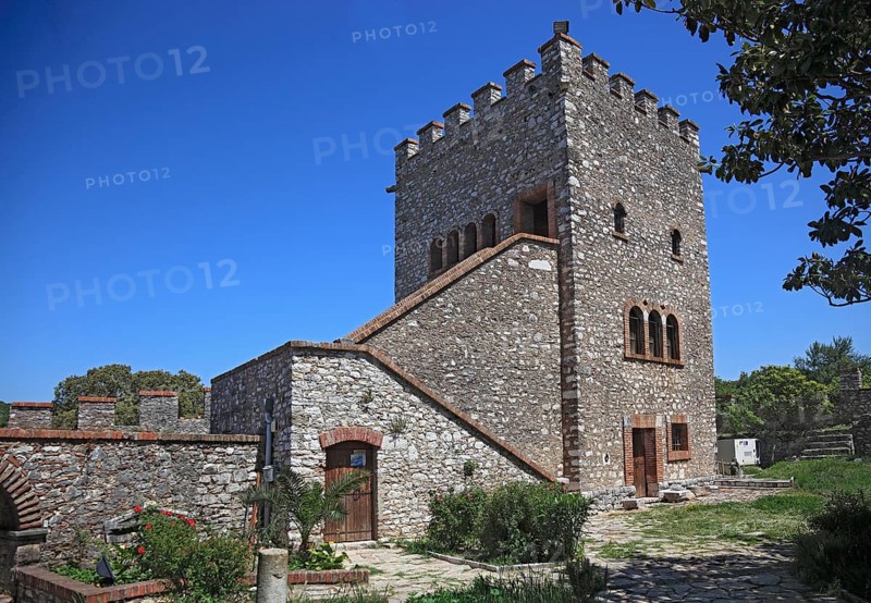 Courtyard of the Venetian Castle in the ruins of the ancient city of Butrint