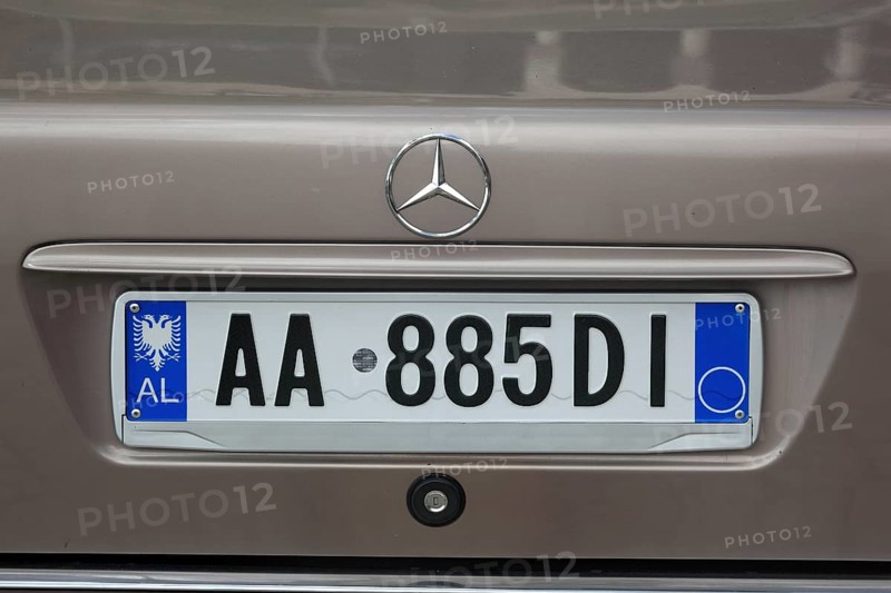 Albanian licence plate