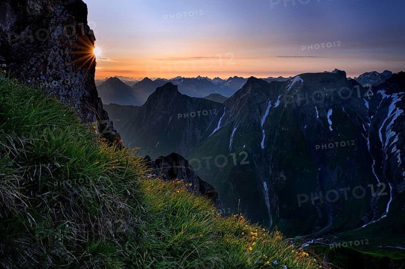 Sunrise over the Lechtal Alps