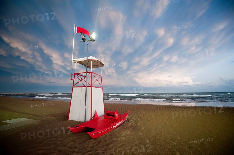 Lookout tower and a rowing boat