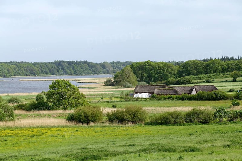 Viking houses in Hedeby Viking Museum
