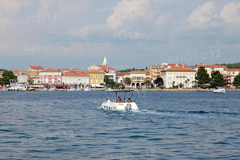 View of Porec from the water
