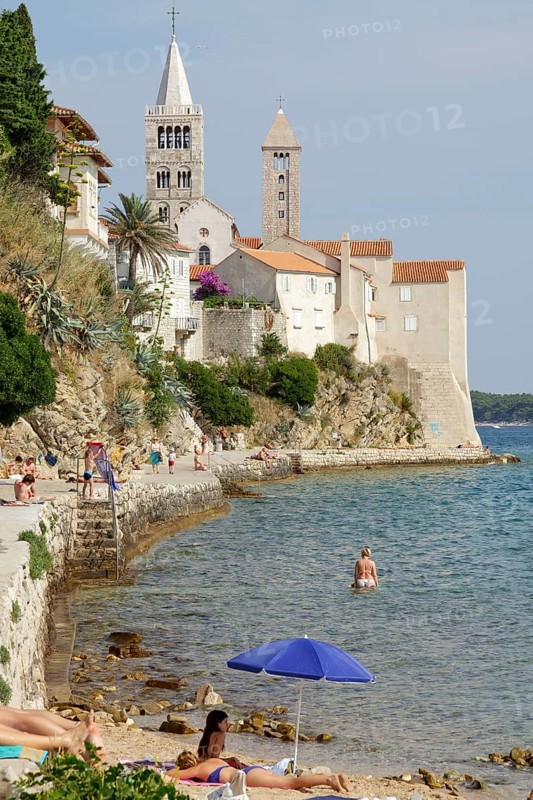 Bell towers of St. Mary's Cathedral and St. Andrew's Church in the Kaldanac quarter