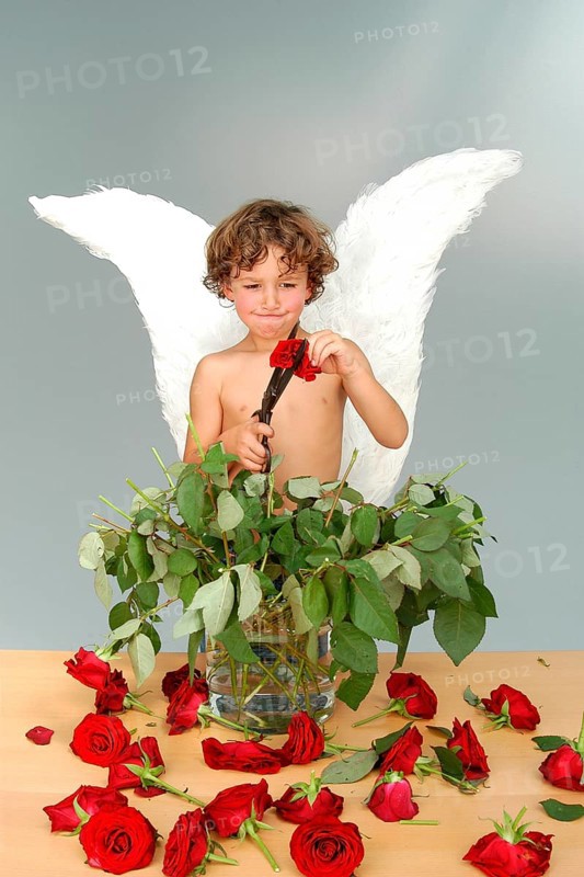Boy with angel wings