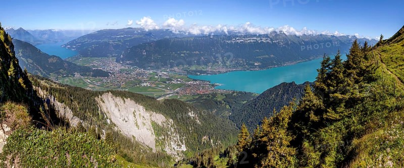 View from Schynige Platte to Mt Oberberghorn