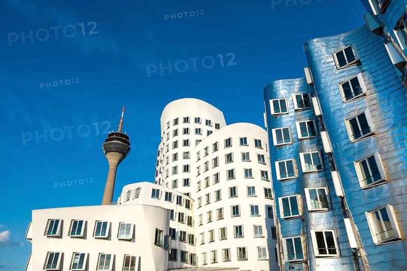 New Zollhof office buildings designed by architect Frank O Gehry