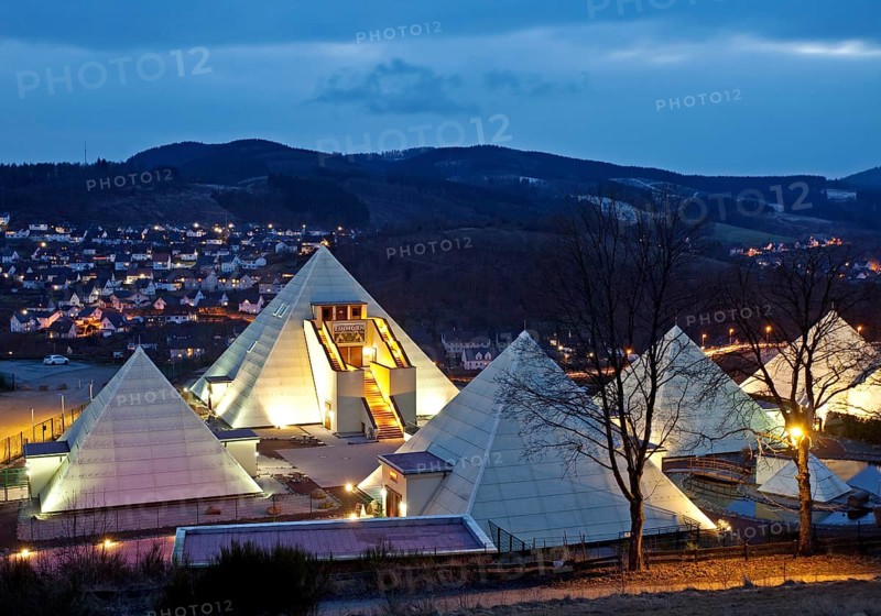 The Sauerland Pyramids at dusk