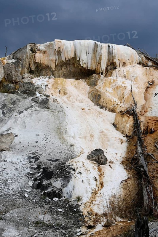 Limestone terraces of Mammoth Hot Springs