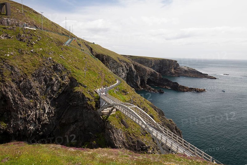 Coastal landscape with bridge