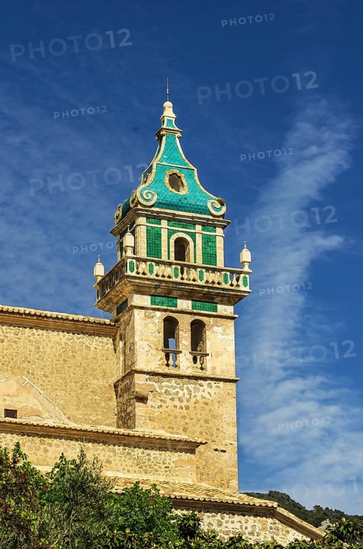 Tower of the Charterhouse or the Royal Carthusian Monastery of Valldemossa