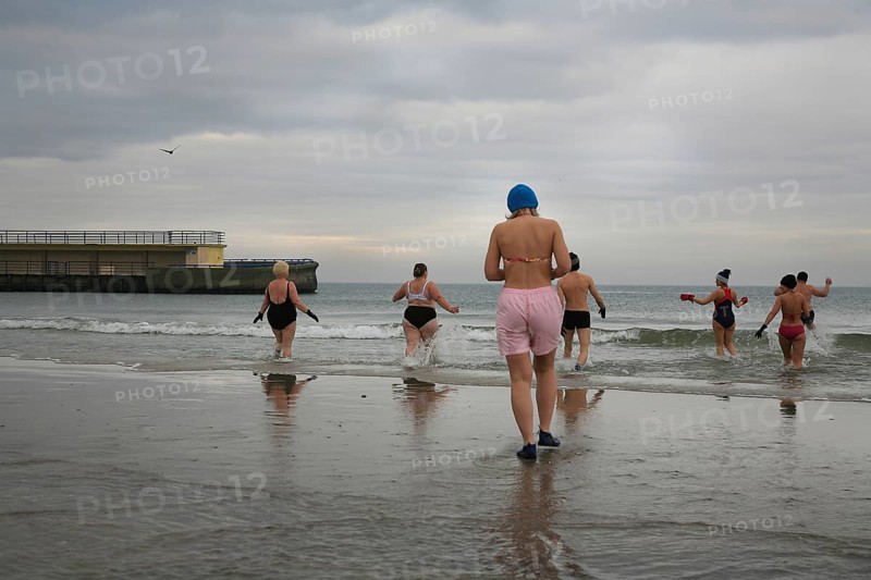 Ice swimming in the Baltic Sea
