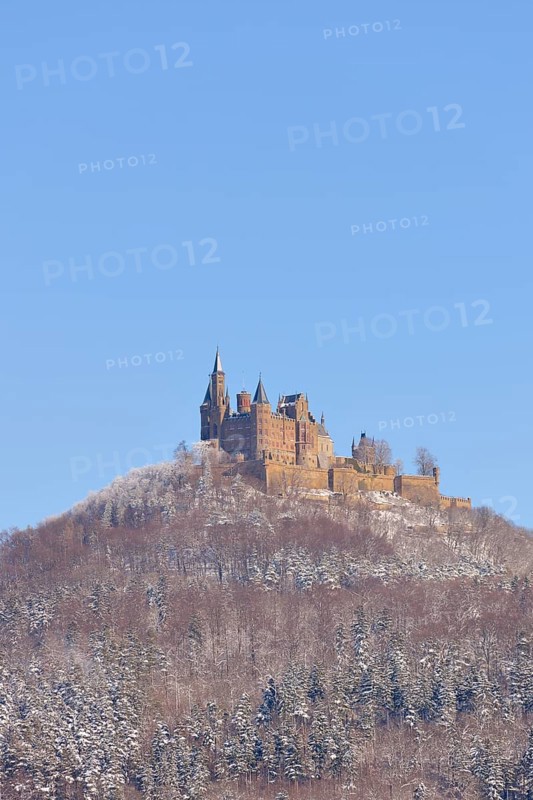Burg Hohenzollern Castle in winter