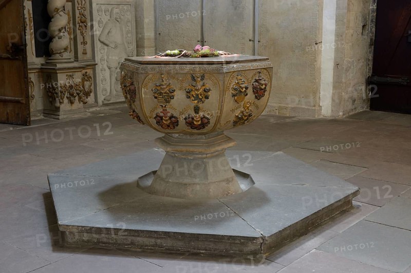 Baptismal font in Merseburg Cathedral