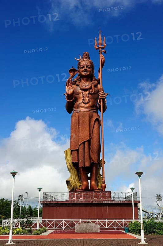Tall statue of Lord Shiva