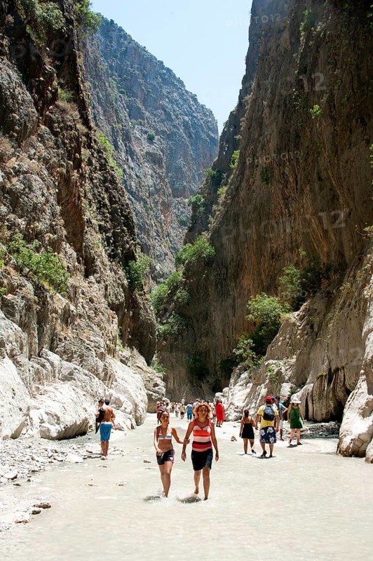 Tourists in the Saklikent Gorge
