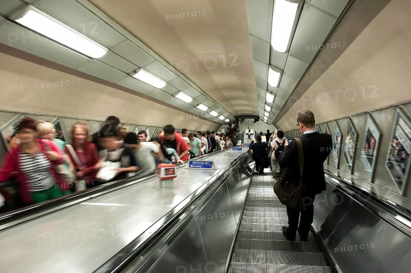 Escalator at Camden Town Underground station