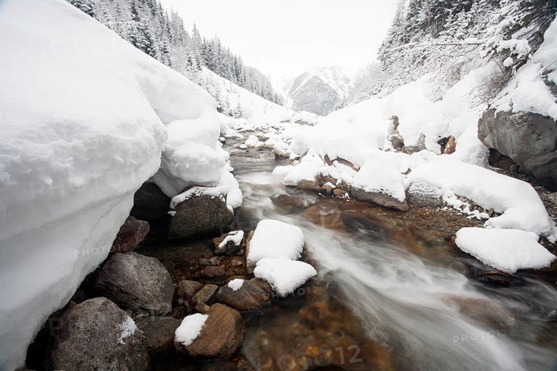 Malfonbach creek in winter