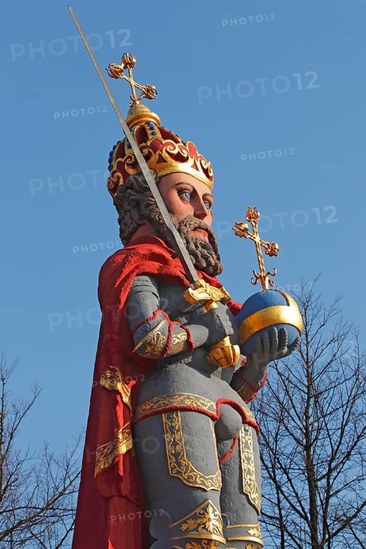 Historical Roland statue in the market square
