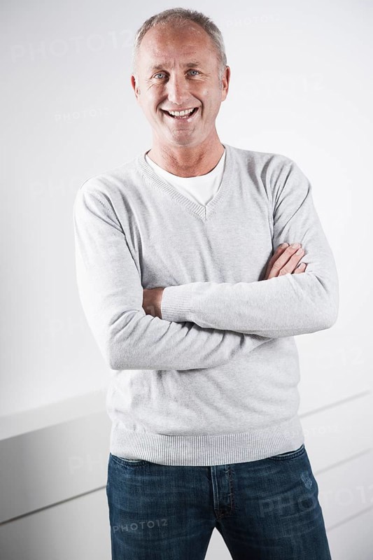 Man wearing casual clothing