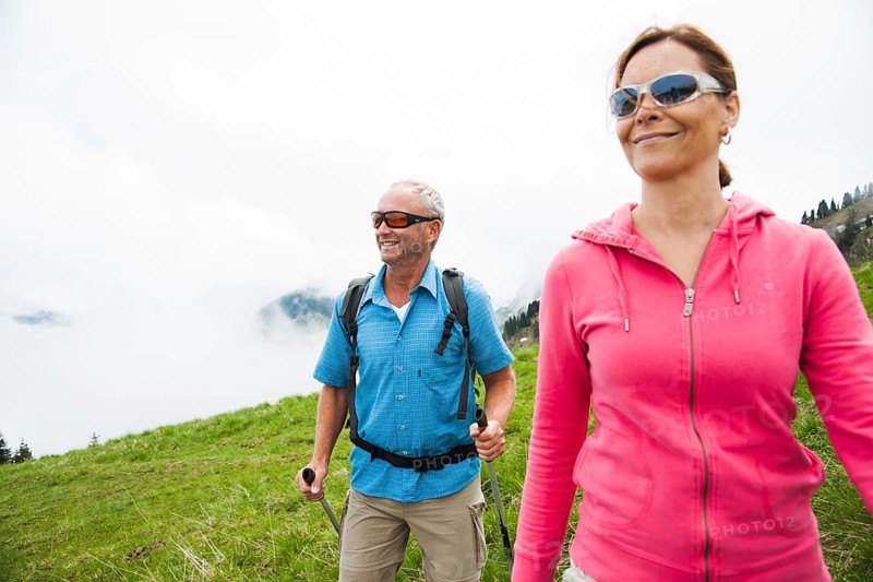 Couple hiking