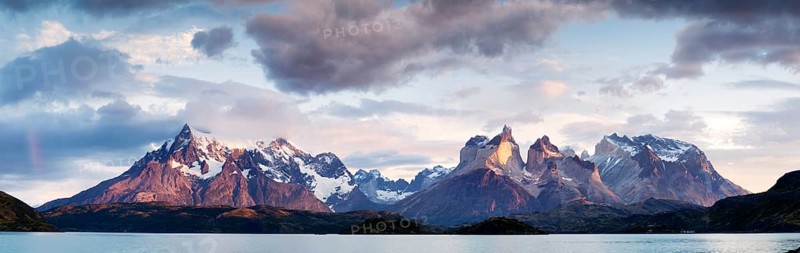 Torres del Paine massif in the morning light
