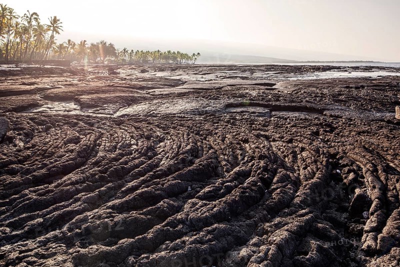 Cold lava on the coast of Pu'uhonua o Honaunau