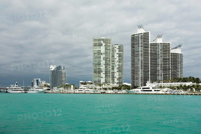 High-rise buildings with luxury apartments