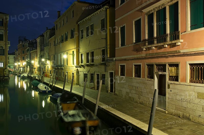 Canal at night