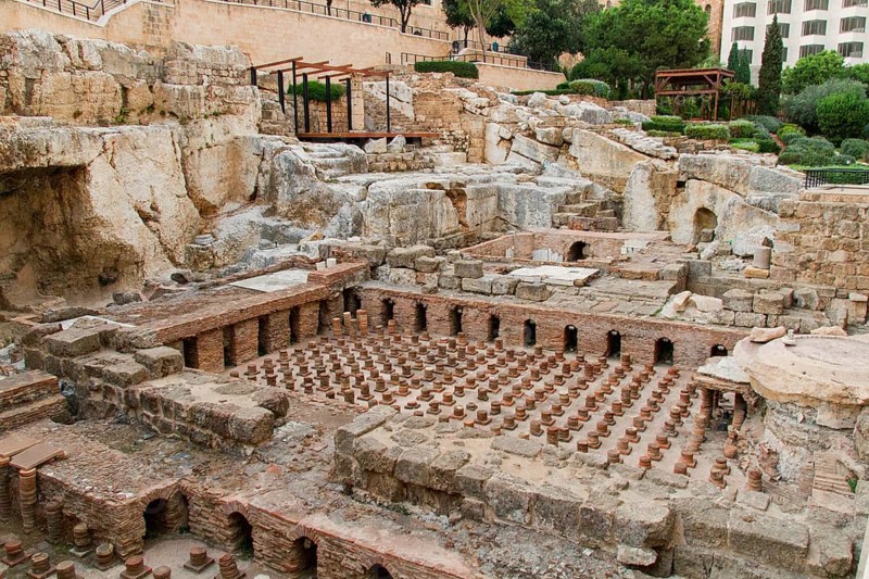 Foundations of the Roman baths